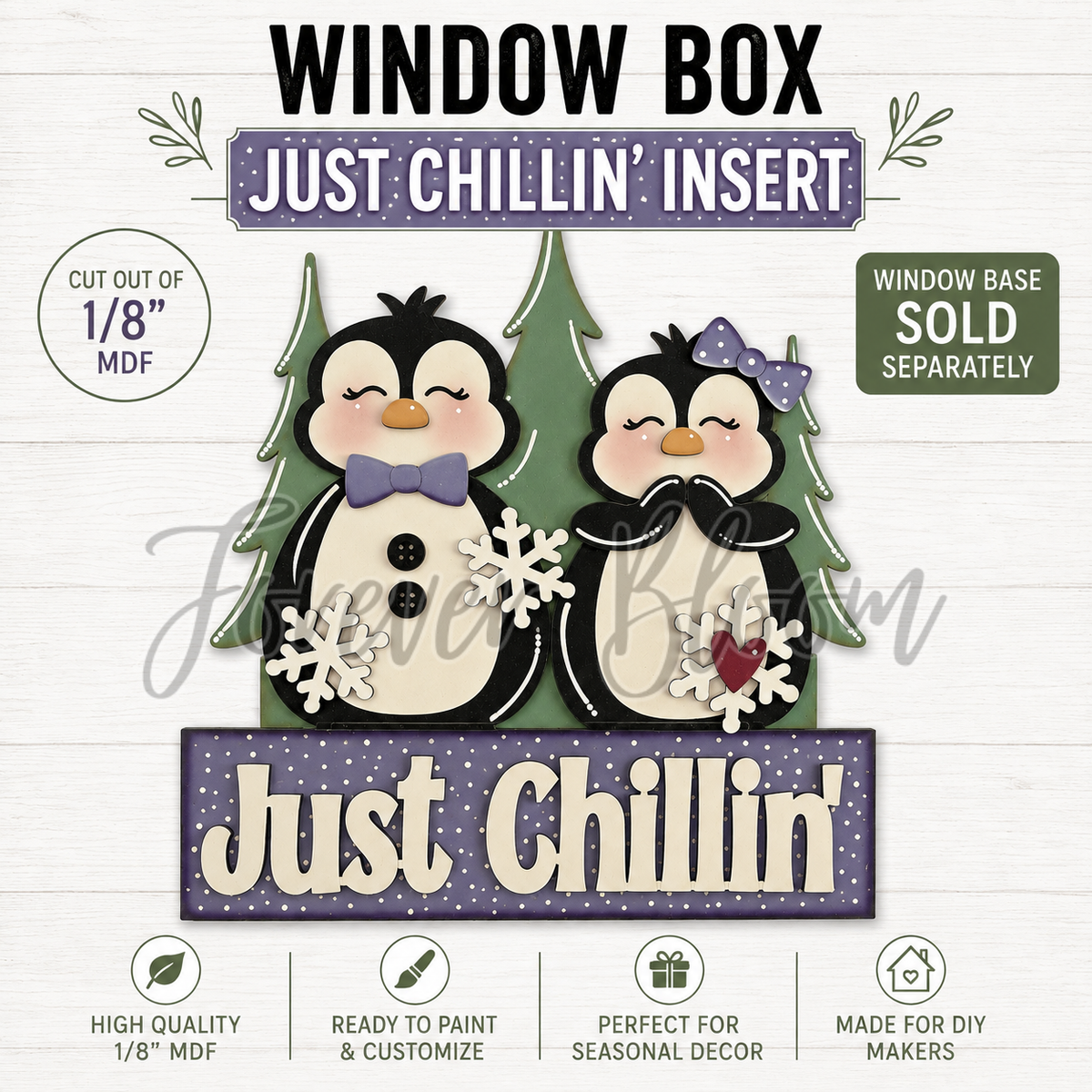 Just Chillin Window Insert – DIY Wood Kit