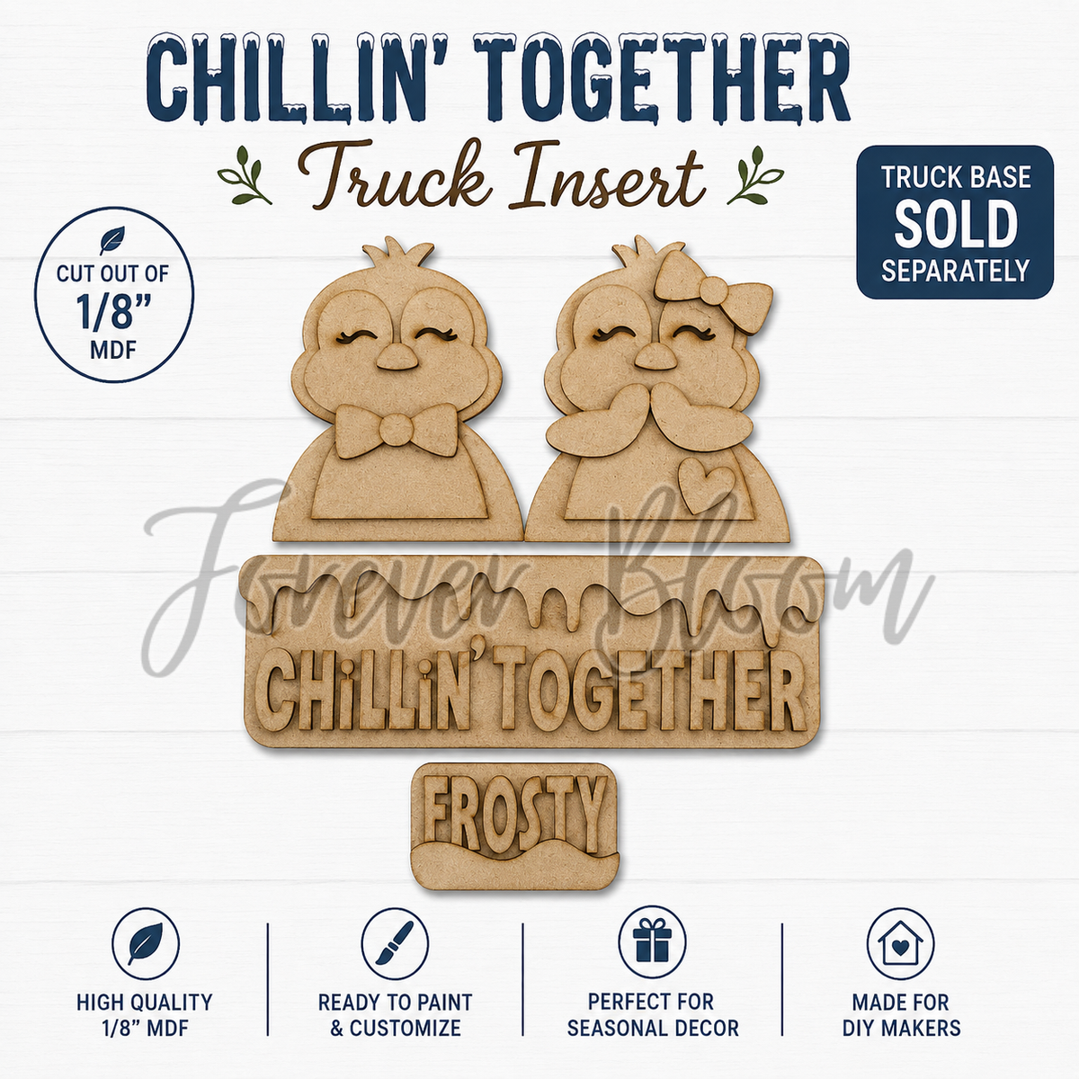 Chillin' Together Truck Insert - DIY Wood Kit