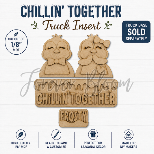 Chillin' Together Truck Insert - DIY Wood Kit