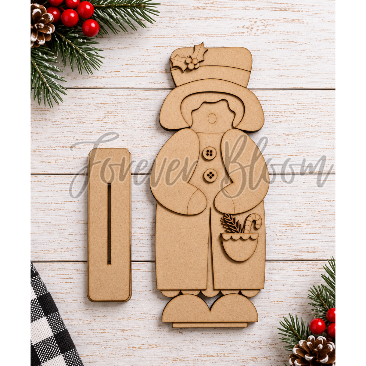Country Girl Caroler - DIY Wood Kit