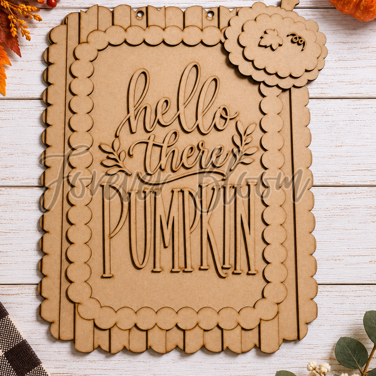 Hello There Pumpkin Door Hanger - DIY Wood Kit