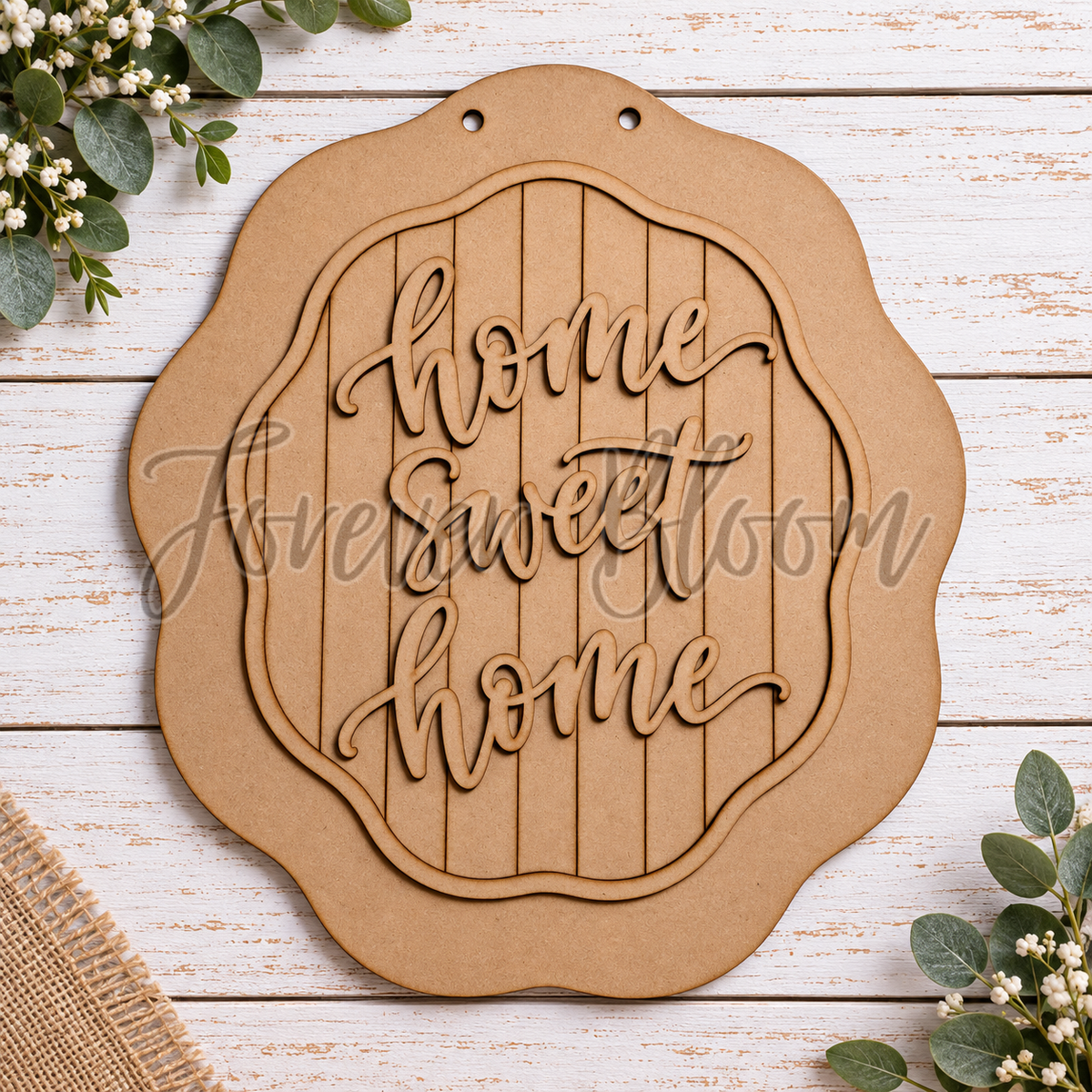 Home Sweet Home Door Hanger - DIY Wood Kit