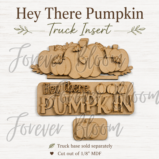 Hey There, Pumpkin Truck Insert – DIY Wood Kit