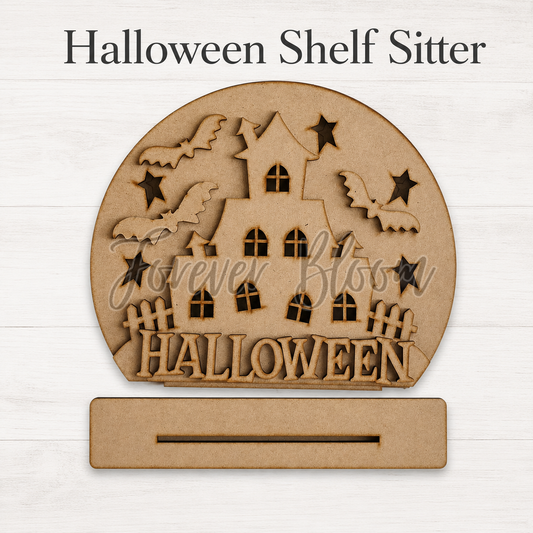 Light Up Haunted Halloween House - DIY Wood Kit